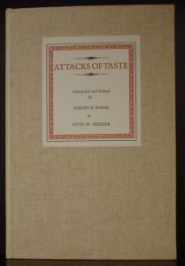 1971 – Attacks of Taste (Paragraph from Tolkien) – 1st Edition – Hard Cover – Gotham Book Mart