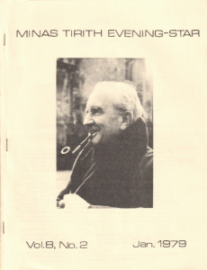 1979 – Minas Tirith Evening-Star – Volume 8, Number 2 – (Tolkien Interview) – 1st Edition – Journal – American Tolkien Society