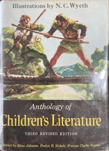 1959 – Anthology of Children’s Literature (Riddles in the Dark) – 1st Tolkien Content Edition [3rd Revised] – Hard Cover with Dustjacket – Houghton Mifflin Company