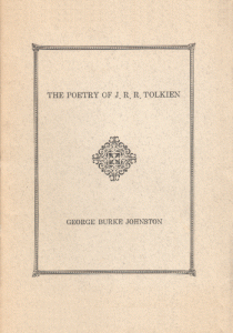 1967– The Poetry of J.R.R. Tolkien (The Root of the Boot) – 1st Edition – Booklet – The White Rhinoceros Press