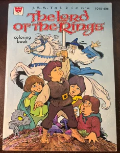 1979 – Whitman The Lord of the Rings Coloring Book (Printed Narrative Adaptation) – 1st Edition – Booklet – Western Publishing Company